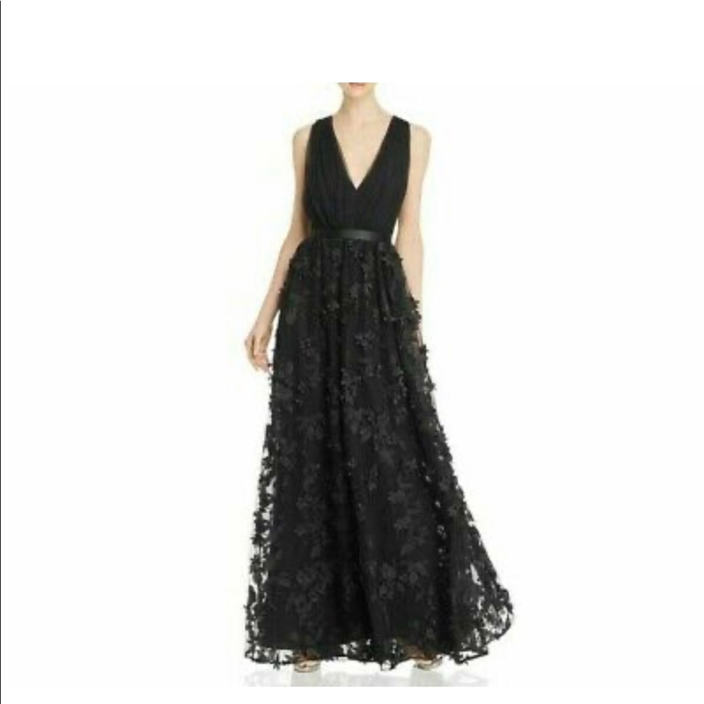 Laundry By Shelli Segal Black Prom Gown